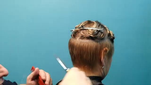Женские стрижки Стрижка Пикси  Короткая стрижка на светлых волосах Урок онлайн Академии Льва Кравца