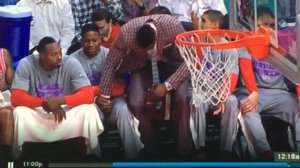 Dwight Howard...caught in the act!!!  Team unity!!!