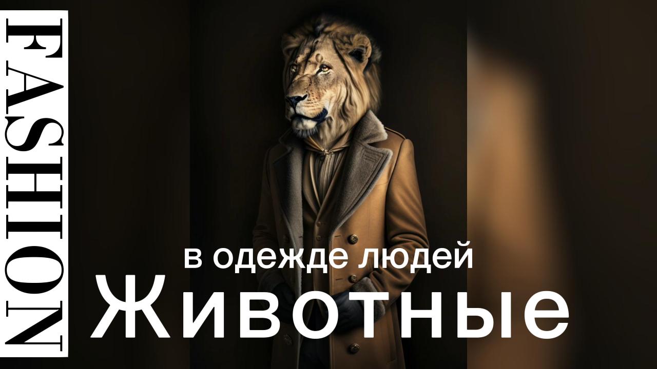 Животные в человеческой одежде | Нейросеть рисует
