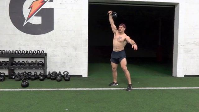 Kettlebell Snatch 100 lbs x 19 reps Easy