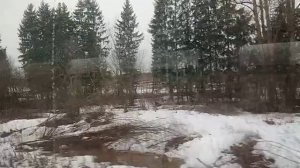 Ленинградская область, следование по перегону Сиверская — Строганово