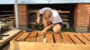 DIY  Делаем шезлонг на даче