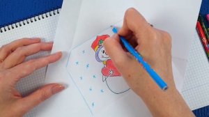 Оригами Конверт Весёлая открытка из бумаги на Новый год! Конверт с сюрпризом на Новый год. Открытка