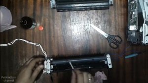 Canon lbp 2900, белая вертикальная полоса при печати, разбираем принтер - ремонт