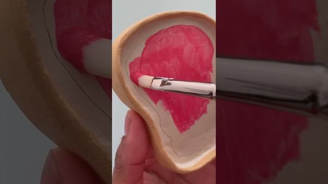 Тарелочка с ?? #diy #полимерная_глина #творчество #пламф #лепка #fimo смотреть онлайн