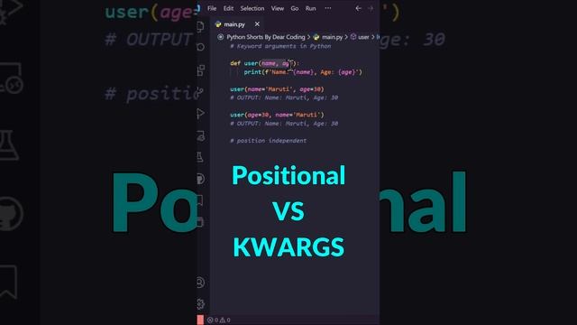 NEW!! Python KWARGS?? #python #coding #programming