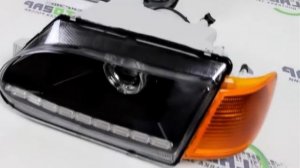 Передние фары на ваз 2113-2115 с ДХО и бегающим повторителем