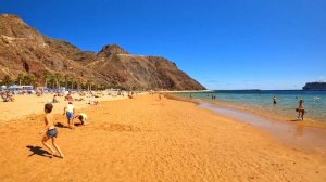 TENERIFE: Playa de Las Teresitas | Teresitas beach - Must visit beach (4K Ultra HD 60fps)
