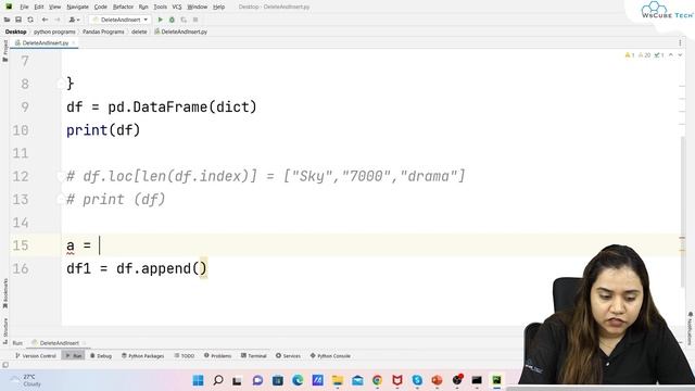 How to Delete and Insert Row in Pandas for Beginners | Python Panda Tutorial