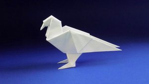 Оригами голубь из бумаги ? Оригами ПТИЦА из бумаги