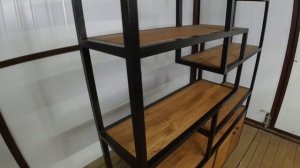 Стеллаж в современном стиле лофт/Shelving in a modern loft style
