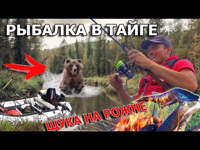 ОДИНОЧНЫЙ ВОДНЫЙ ПОХОД НА РЫБАЛКУ / ВЫЖИВАНИЕ 12 ЧАСОВ/ ЩУКА НА РОЖНЕ СИБИРИЯ