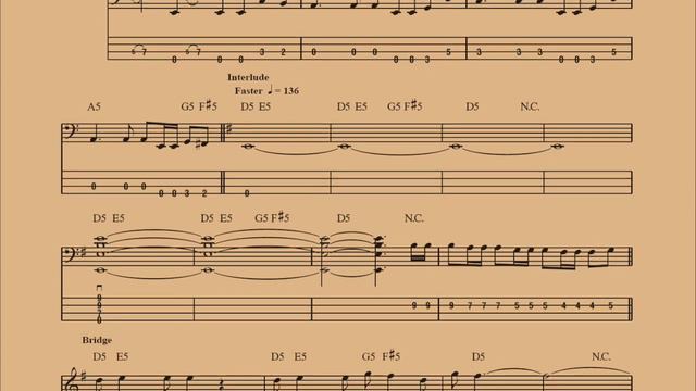 Fade To Black Bass - Bass Play Along - Metallica  Guitar Lesson With Tab  Guitar Songbook