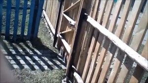Забор из штакетника. Задвижка на калитку. Своими руками