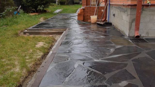 Декоративный камень .Отмостка .Шунгит . Мостовая ру . смотреть онлайн