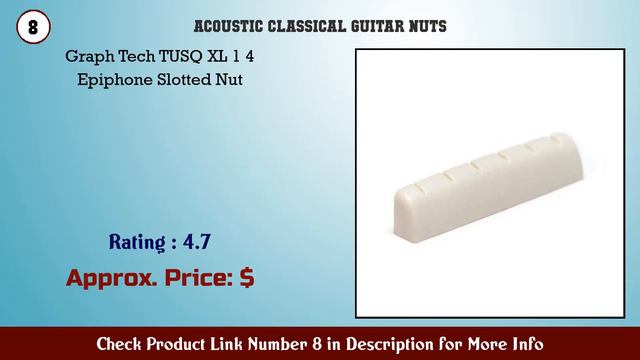 Top 10 Acoustic & Classical Guitar Nuts to buy in USA 2021 | Price & Review смотреть онлайн