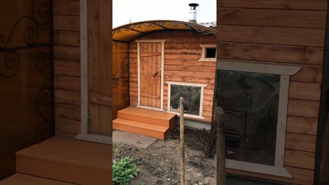 Навес над входом в баню ,козырек своими руками с элементами холодной ковки, смотреть онлайн