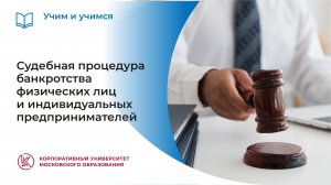 Судебная процедура банкротства физических лиц и ИП