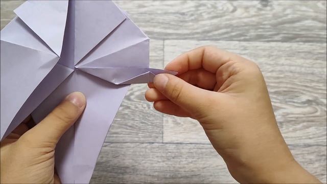 Оригами попугай корелла. Origami Parrot Cockatiel.