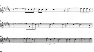 My Way.Ноты. Саксофон-Альт.Минус.