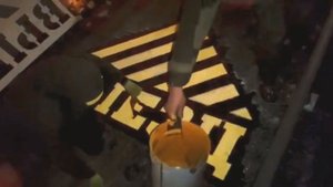 Дорожная разметка холодным пластиком