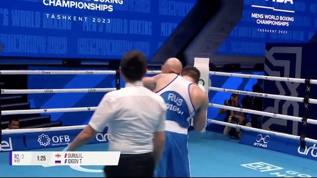 Lasha Guruli (GEO) vs. Tarkhan Idigov (RUS) IBA World Boxing Championships 2023 QF's (67kg) смотреть онлайн