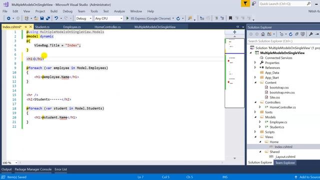 6 ways to return multiple models on a single view in MVC 5 | Advanced MVC 5 concepts