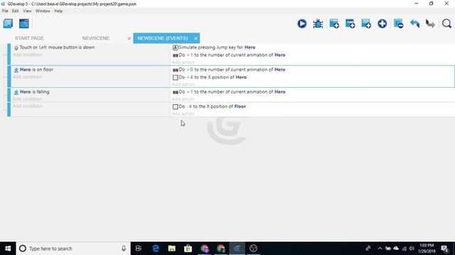 How to Make an Endless Runner Game In GDevelop
