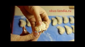 Вареники *Зимняя вишня*. Как красиво слепить вареник