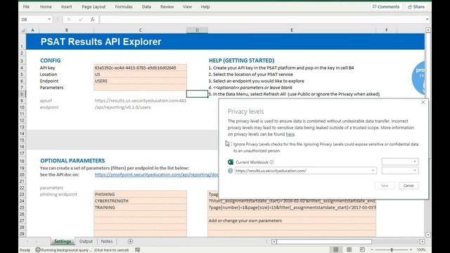 Proofpoint PSAT Security Awareness Results API from Excel смотреть онлайн