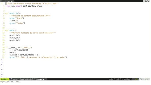 Advance Web Development || 51 7.1 Begin to use asynchronous Python