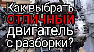 Покупаем б/у двигатель с разборки. Как выбрать хороший мотор?