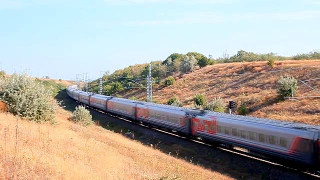 ЭП20-014 с поездом № 12 Москва-Анапа смотреть онлайн