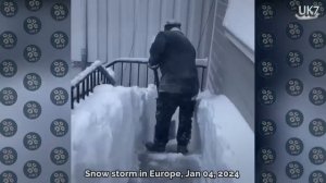 Europe is freezing! Massive Snow storm in Norway, Sweden and Denmark