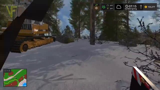 Getting the logging started | The Abandoned Forest, Episode 2: Let's Play Farming Simulator 17 смотреть онлайн
