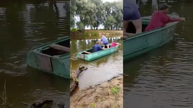 на лодке против течения. на Днепре часть 1