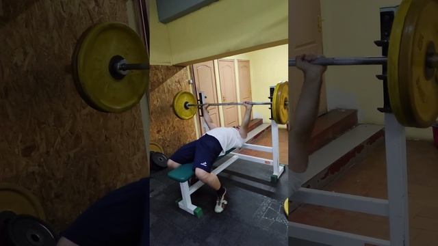 80 КГ НА 22! ЖИМ ШТАНГИ ЛЁЖА!! ПАВЕЛ МЕШКОВ. TWO-HAND 80 KG BARBELL PRESS FOR 22 REPS