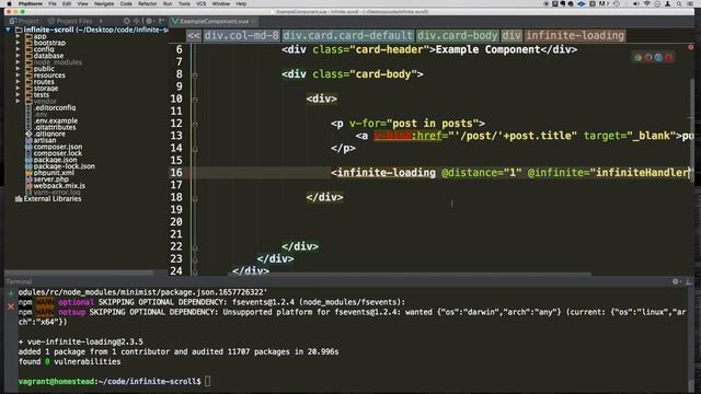 Laravel - Infinite Scroll Feature Part 3 смотреть онлайн