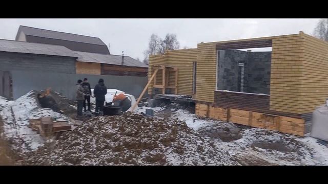 Дом п.Винзили 100м2 планировка 3+, смотреть онлайн