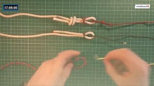 Связывание веревок разного диаметра