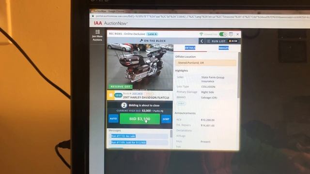 Мотоциклы из Америки 2007 Harley-Davidson FLHTCUI За 3000$ смотреть онлайн