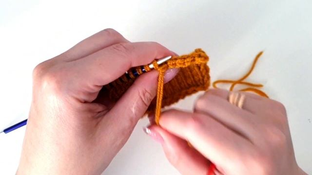ПОЛЕЗНОСТИ / эластичное закрытие петель иглой В лицевой глади
