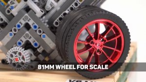 Lego Technic MK3 V8 Pneumatic Engine - 10x More Power! 1500 RPM! LPE MOC + 6 SPEED Gearbox Test