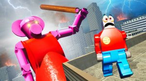 ПИГГИ ОХОТИТСЯ НА НАС! ОПАСНЫЙ ЛЕГО МОНСТР ПРОТИВ ЛЮДЕЙ! ВЫЖИТЬ В АПОКАЛИПСИСЕ В BRICK RIGS