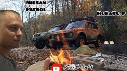 Легенда бездорожья Nissan Patrol Y61 и Нива на очень грязном маршруте, KRD4x4