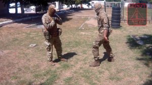 Вариант зачета по приёмам борьбы для сотрудников Росгвардии. Тема "Задержание".