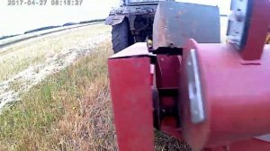 МТЗ-80 с прицепной жаткой Полесье