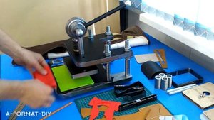 Ручной пресс. Вырубка фетра