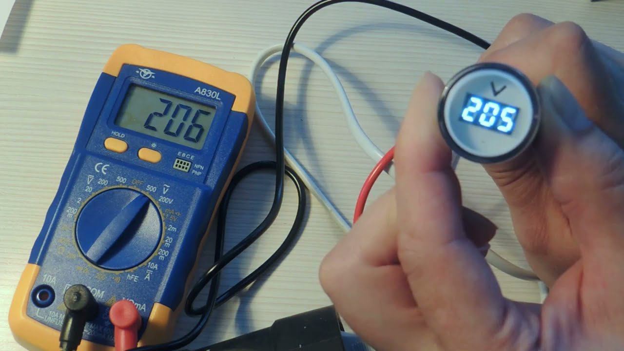 Вольтметры Индикаторы Измерители напряжения 220 V смотреть онлайн