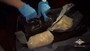МВД России публикует видео перекрытия крупного канала сбыта наркотиков в Подмосковье